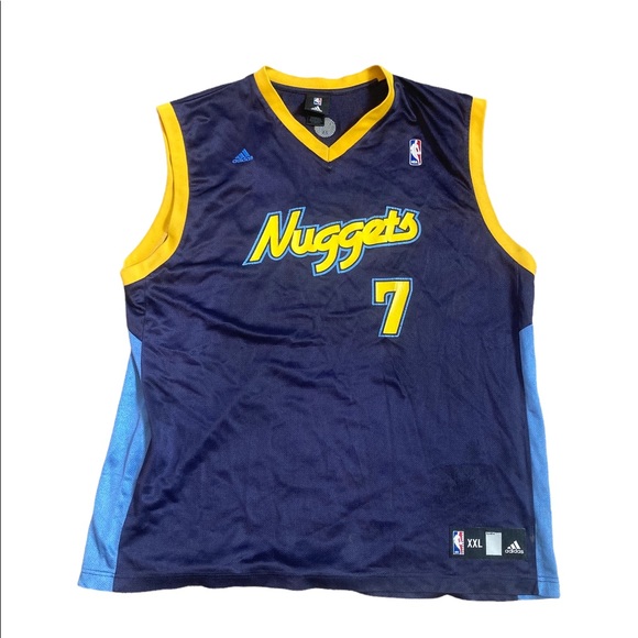 Shirts Vtg Chaucey Billups 7 Denver Nuggets Adidas Jersey Xxl Poshmark